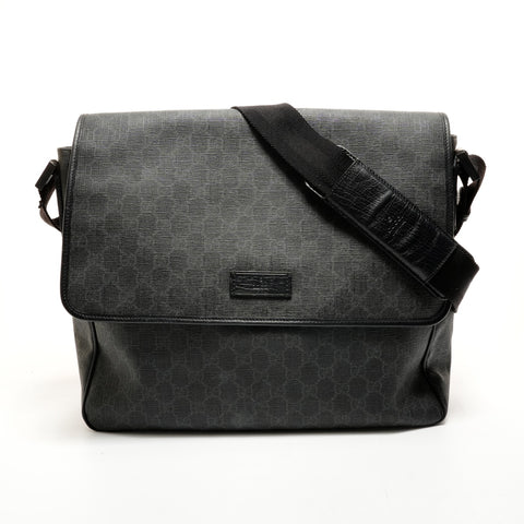 GUCCI GG Supreme Shoulder Bag gray WS26222