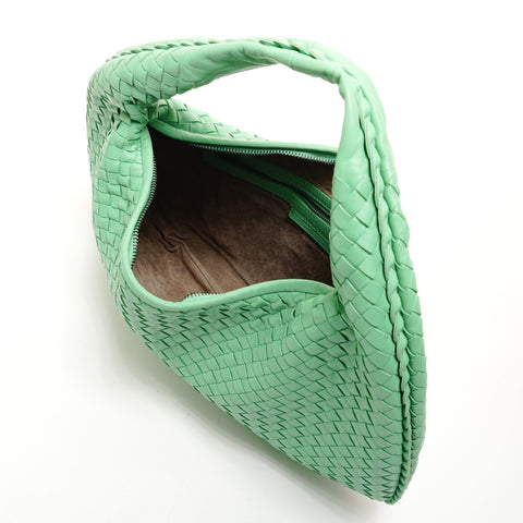 BOTTEGAVENETA INTRECCIATO hobo leather Handbag green WS26223