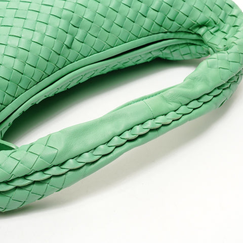 BOTTEGAVENETA INTRECCIATO hobo leather Handbag green WS26223