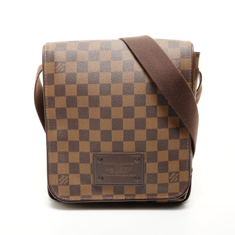 LOUIS VUITTON 2008 Damier Brooklyn PM Shoulder Bag Brown WS26224