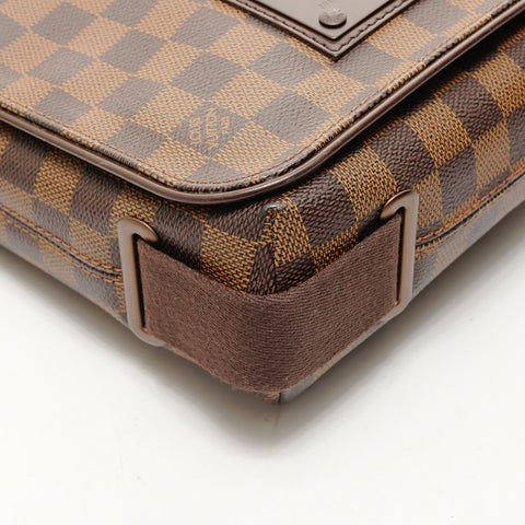 LOUIS VUITTON 2008 Damier Brooklyn PM Shoulder Bag Brown WS26224