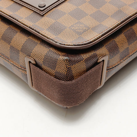 LOUIS VUITTON 2008 Damier Brooklyn PM Shoulder Bag Brown WS26224