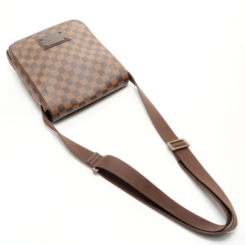 LOUIS VUITTON 2008 Damier Brooklyn PM Shoulder Bag Brown WS26224