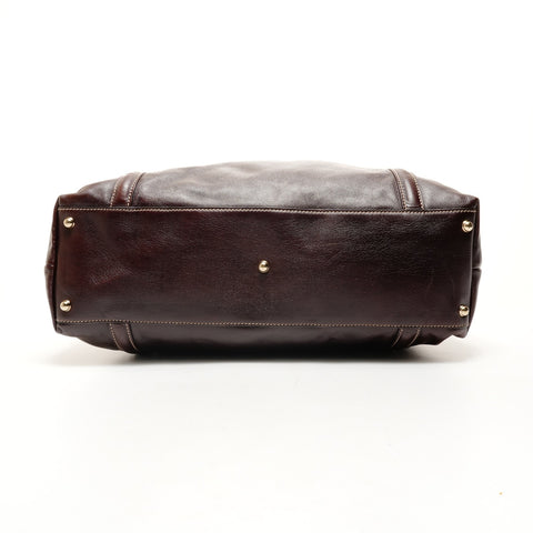 GUCCI Leder New Brit G Interlocking Umhängetasche Braun WS26225