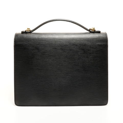 LOUIS VUITTON Epi Pochette Serie Dragonne manufactured in 2000 Shoulder Bag black WS26226