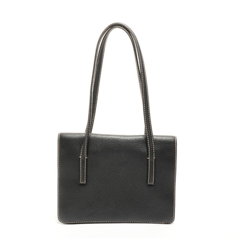 Salvatore Ferragamo Leather stitch Shoulder Bag black WS26227