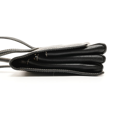 Salvatore Ferragamo Leather stitch Shoulder Bag black WS26227