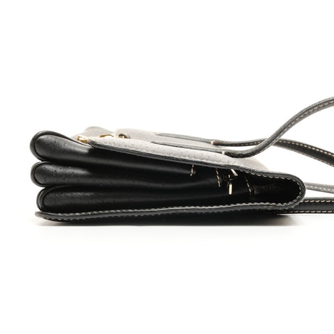 Salvatore Ferragamo Leather stitch Shoulder Bag black WS26227