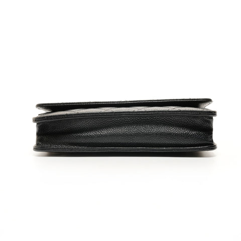 CHANEL Chain Wallet in Calf Leather, COCO Mark Matelasse, 22 Series, 2016-2017 Shoulder Bag black WS26229