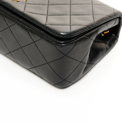 CHANEL No. 1 1989-1991 Mini Matelasse Lambskin Matelasse Shoulder Bag black WS26230
