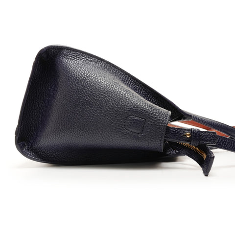 Salvatore Ferragamo 2-way 迷你小号皮革艾米两色橙色手提包紫色 WS26234