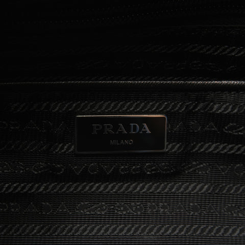 PRADA 尼龙三角标志背包背包黑色 WS26236