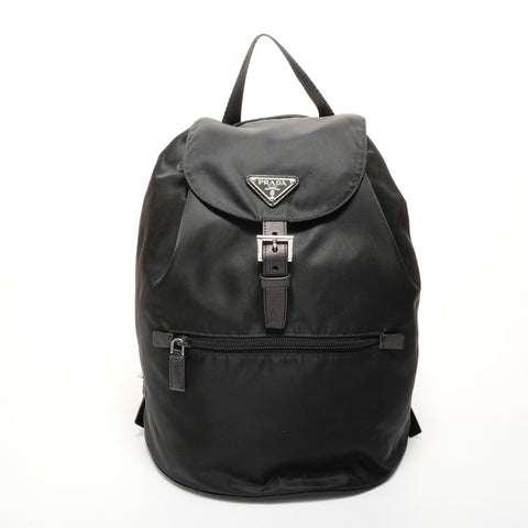 PRADA 尼龙三角标志背包背包黑色 WS26236