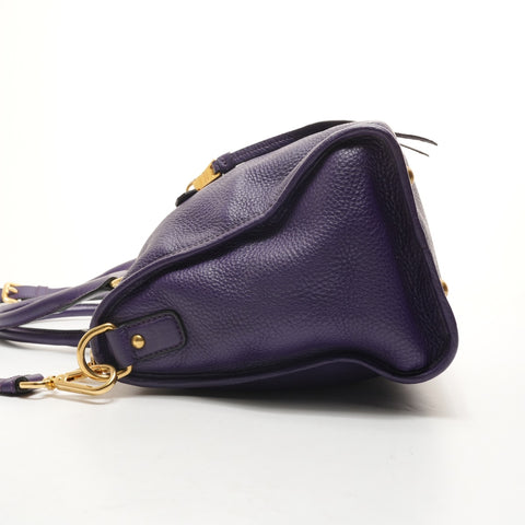 PRADA 2way 皮革手提包 紫色 WS26237
