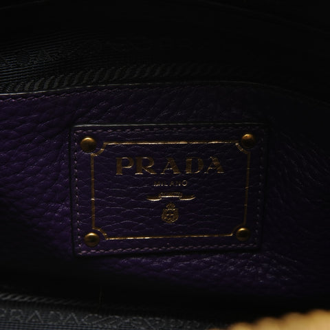 PRADA 2way 皮革手提包 紫色 WS26237