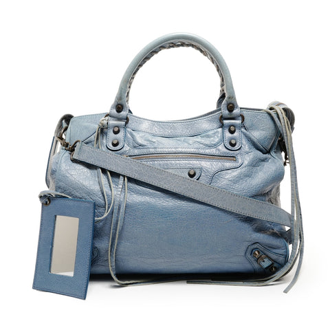BALENCIAGA 经典 City 2way 手提包 蓝色 WS26238