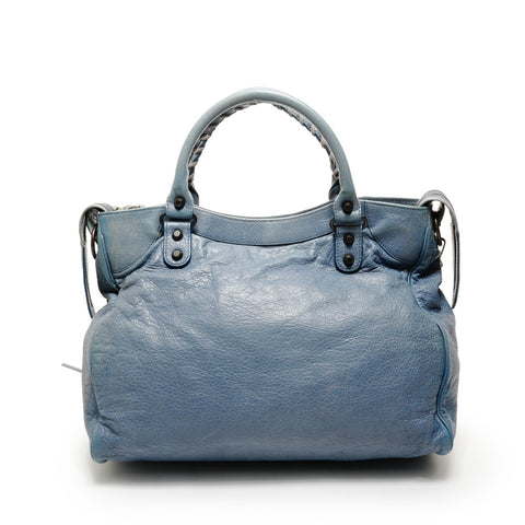 BALENCIAGA 经典 City 2way 手提包 蓝色 WS26238