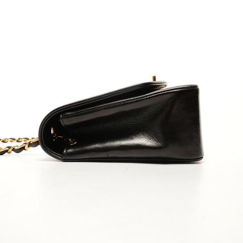 CHANEL No. 3 1994-1996 Diana 小羊皮中号单肩包黑色 WS26239