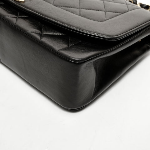 CHANEL No. 3 1994-1996 Diana 小羊皮中号单肩包黑色 WS26239