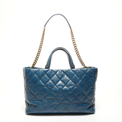CHANEL 15系列2011 Cabas Tote 2way手袋 蓝色 WS26246