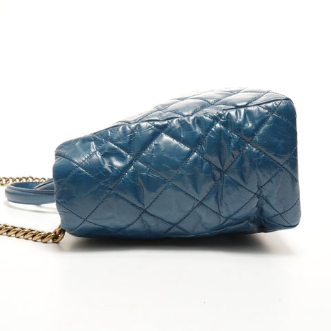 CHANEL 15th series 2011 Cabas Tote 2way Handbag blue WS26246