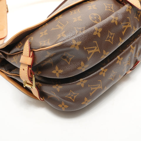 路易威登 2012 Saumur 30 Monogram 单肩包 棕色 WS26247