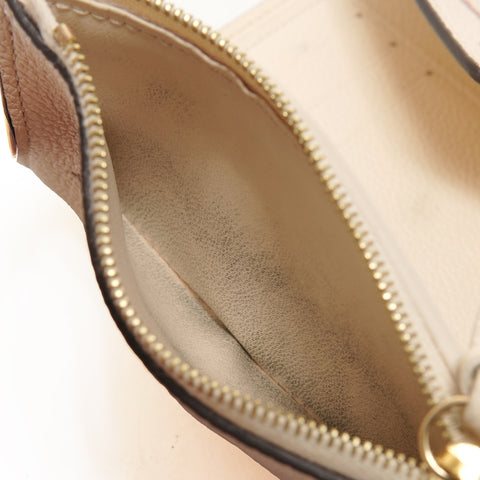 LOUIS VUITTON Zweifarbiges Monogramm Empreinte Portefeuille Victorine M80086 2020 Dreifach-Geldbörse beige WS26249