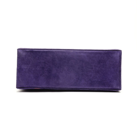 Salvatore Ferragamo Gancini Suede Shoulder Bag purple WS26254