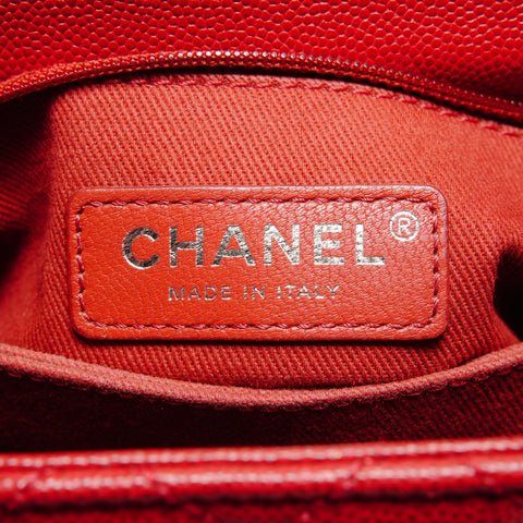 CHANEL Coco Handle Kelly Style Caviar Skin 2-Way Bag, No. 23, 2016-2017 Handbag Red WS26255