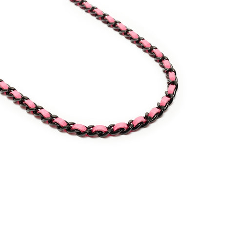 CHANEL Matelass Lambskin Chain Wallet 2021-2025 Shoulder Bag pink WS26256