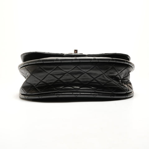CHANEL Lambskin Hula Hoop No. 18 2013-2014 Shoulder Bag black WS26257