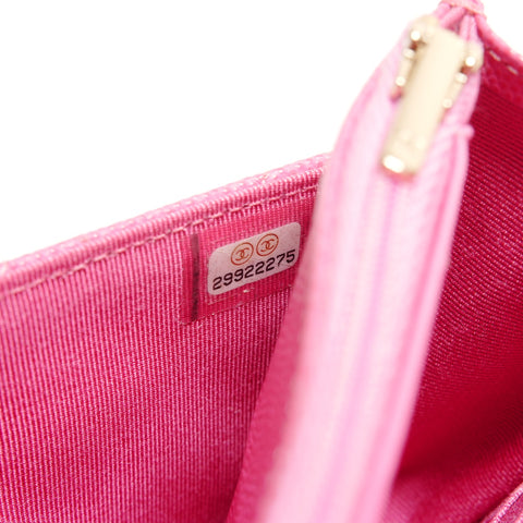 CHANEL Caviar Skin Chain Wallet Matelasse 29 Series 2019 Shoulder Bag pink WS26258