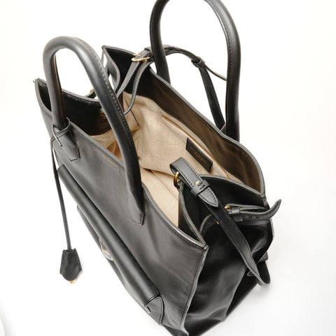 BALENCIAGA 2way Padlock All Afternoon Handbag black WS26259