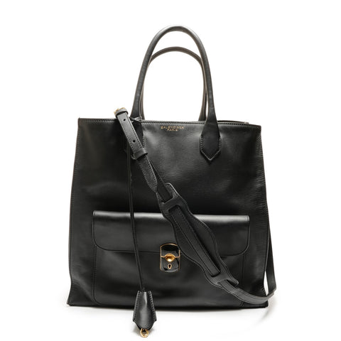 BALENCIAGA 2way Padlock All Afternoon Handtasche schwarz WS26259