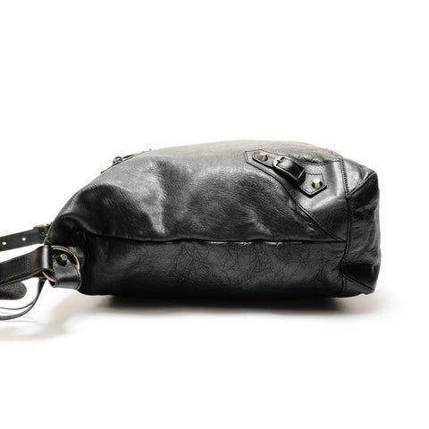 BALENCIAGA The Day Leather Shoulder Bag black WS26260