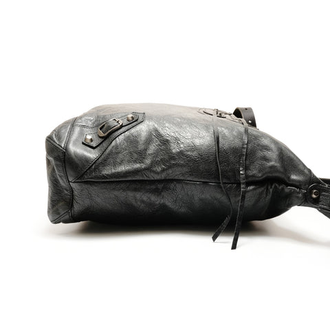 BALENCIAGA The Day Leather Shoulder Bag black WS26260