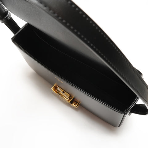 CELINE Triomphe Leder One Belt Umhängetasche schwarz WS26263