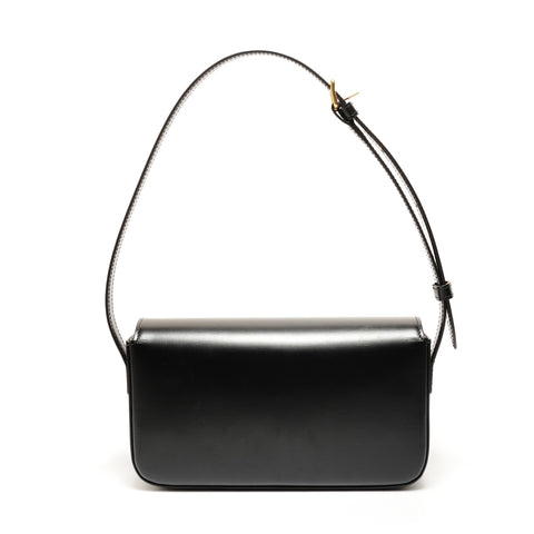 CELINE Triomphe Leder One Belt Umhängetasche schwarz WS26263