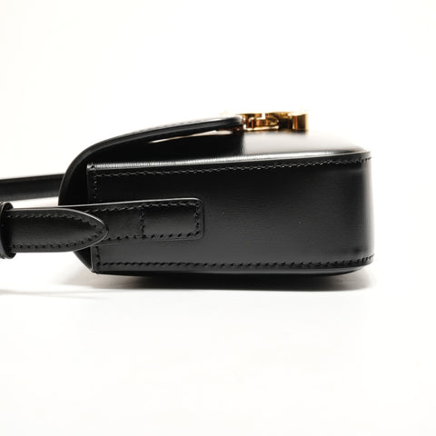 CELINE Triomphe Leder One Belt Umhängetasche schwarz WS26263