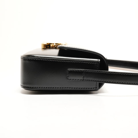 CELINE Triomphe Leder One Belt Umhängetasche schwarz WS26263