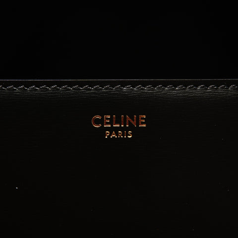 CELINE Triomphe Leder One Belt Umhängetasche schwarz WS26263