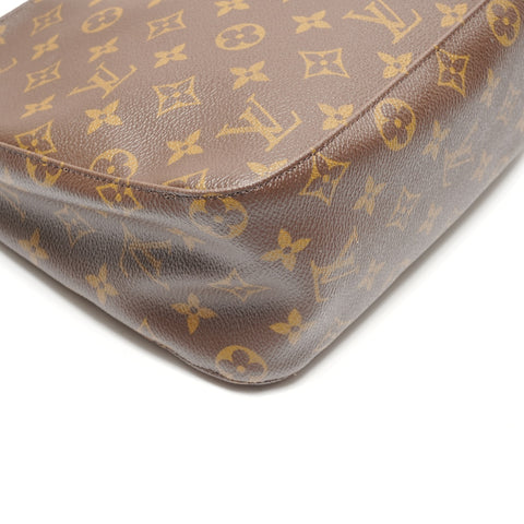 LOUIS VUITTON 2001 Looping MM Monogramm Umhängetasche Braun WS26265