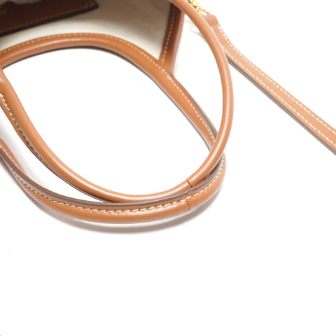 Miu Miu 2way Ivy Leather 5BA281 Handbag Brown WS26266