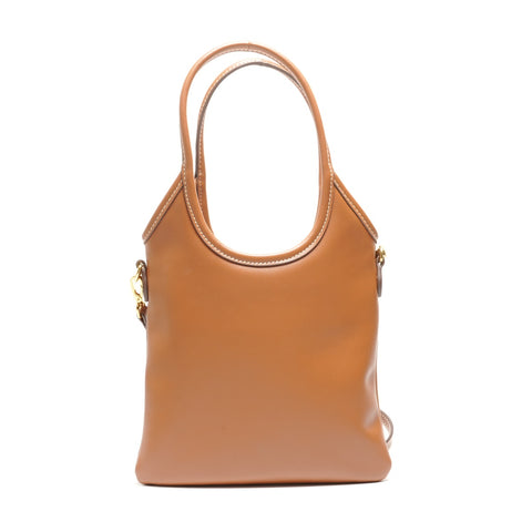 Miu Miu 2way Ivy Leather 5BA281 Handbag Brown WS26266