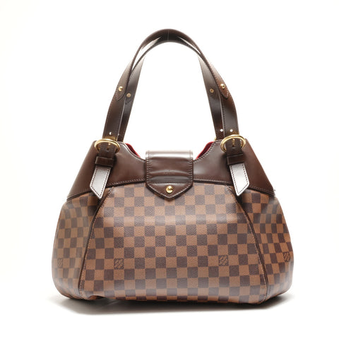 LOUIS VUITTON 2011 Sistine GM Damier Shoulder Bag Brown WS26268