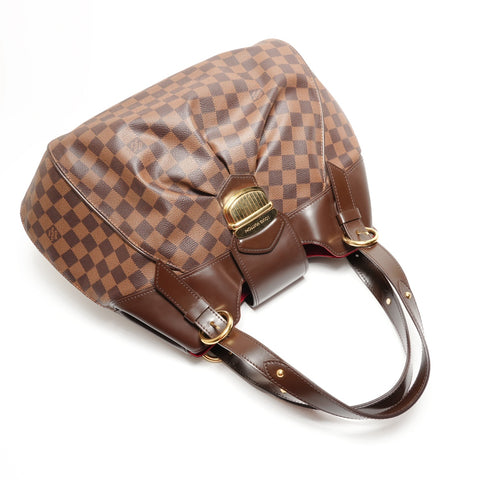 LOUIS VUITTON 2011 Sistine GM Damier Shoulder Bag Brown WS26268
