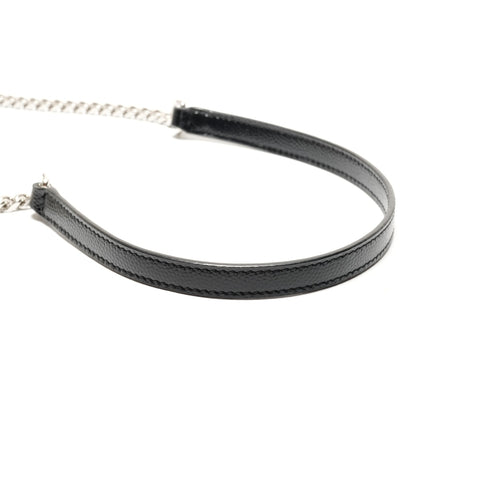 YVES SAINT LAURENT Chain Wallet Monogram Envelope Shoulder Bag black WS26270