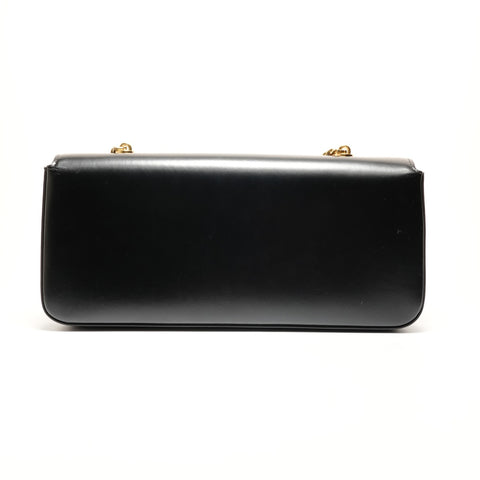 CELINE Leather Triomphe Shoulder Bag black WS26273