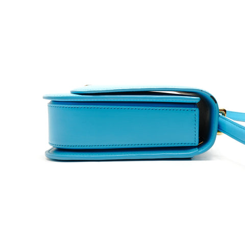 LOEWE Goya Medium Leather Bag in Turquoise Shoulder Bag blue WS26274