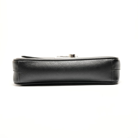 PRADA Leather Camera Bag Chain Saffiano 1BD298 Shoulder Bag black WS26275